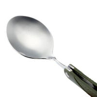 Conjunto De Utensilios De Acero Inoxidable Plegables Para Camping Y Picnic: Cuchillo Cucharón Tenedor Yspork Mochila Larga - details 9
