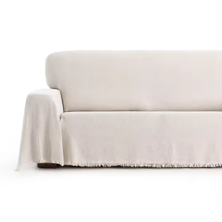 Foulard Multiusos Mags Gris Claro - Colcha para Cama o Sofá. MAXIFUNDAS FUNDAS DE SOFA & CHAISE LONGUE - 1