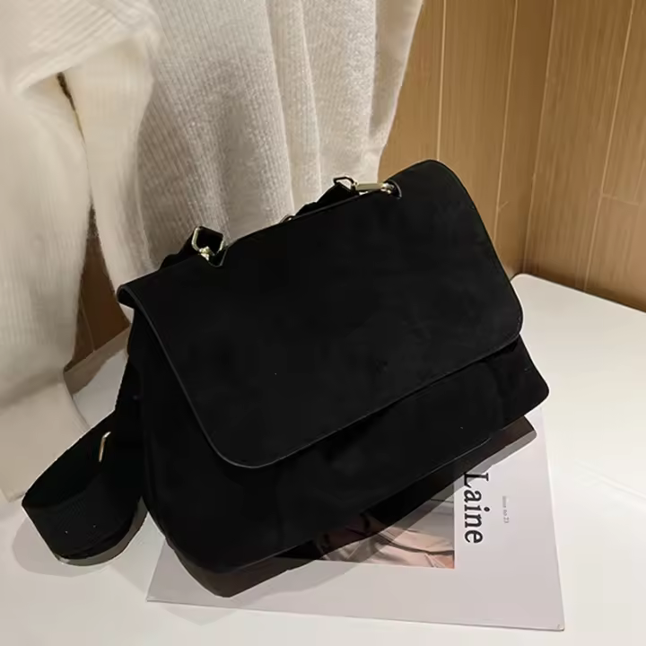 Bolso de estilo casual de cuero PU de gran capacidad con correa de mano Bolsos para hombre - 1