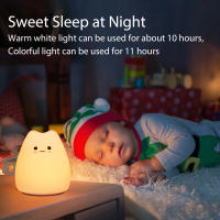 Lámpara Nocturna Infantil De Gato Kawaii Mini Toque De Color 7 Cambios Protección Ocular Para Dormitorio Regalo Para Niños - details 5