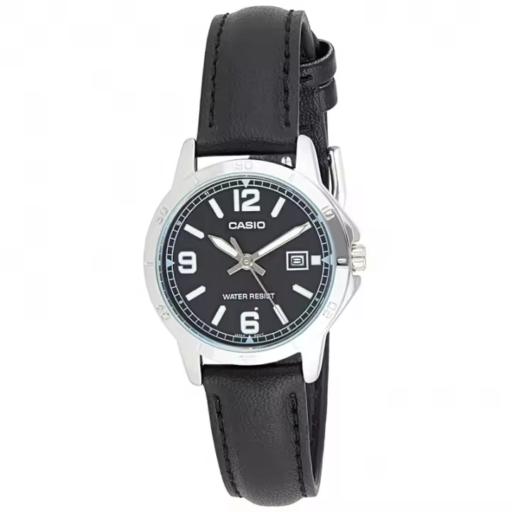 Casio Ltp-v004l-1budf  Reloj Para Para Mujer Color Negro - 1