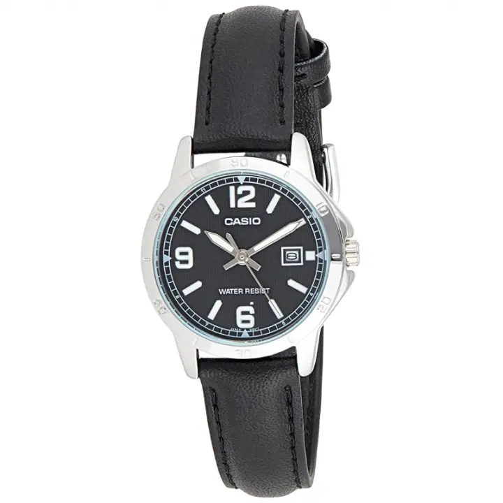 Casio Ltp-v004l-1budf  Reloj Para Para Mujer Color Negro - 1