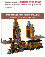 Bloques De Construcción Cyberpunk Con Luz Modelo De Locomotora De Tren Libra De Libros Para Adultos Y Niños Regalo De Cumpleaños DIY Compatible Con Lego - details 2