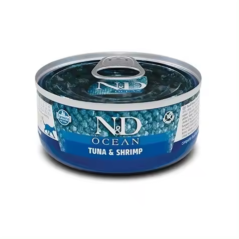Farmina Nd Ocean Atun Y Gambas Gato Latas 24 X 70 Gr - 1