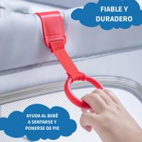 Anillas Para Cunas y Parques | 4 Piezas Para Agarres Parque Infantil Que Ayudan a Aprender a Ponerse de Pie Fácilmente| Regalo Ideal De Anillas Para Parque Cuna. - details 0