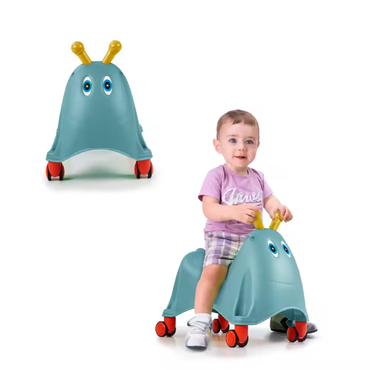 FEBER - Casual Runy Azul, Correpasillos con Forma de Oruguita y Colores Divertidos, Estable y Seguro, Desarrollo niños y niñas a partir de 1 año, Famosa (FED37110) - 1