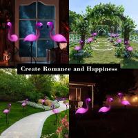 3 PC Luces Solares De Flamenco Para Jardín LED Impermeables Decorativas Para Camino Paisaje Jardín Venta Por Pieza - details 4