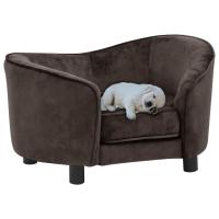 vidaXL Sofá para Perro Felpa 69x49x40 cm Cama Mascotas Almacenamiento Color Azul,  Crema,  Gris oscuro y mas - details 0