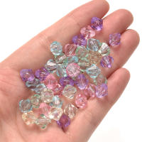 100-200pcs De 6/8mm Cuentas Acrílicas Geométricas Transparentes Para Hacer Joyas Pulseras Collares DIY Manualidades Llavero - details 2