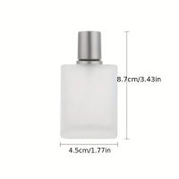 Botella De Perfume Reutilizable De Vidrio Sandblastida De 30ml Con Tapa De Cierre Para Líquidos Y Maquillaje Dispensador De Misting Fin - details 4