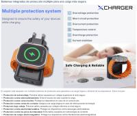 XCharger All in One 43W: Cargador Multifuncional de Carga Rápida con Cable USB-C, y Cargador de Reloj, Compatible con Dispositivos Apple como iPhone, iPad, AirPods, Equipado con un Cargador Específico para Watch. - details 5