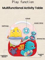 Juguete Educativo Para Bebé Carrusel De Caminata Con Mesa De Actividades Y Sonidos Deportes De Básquetbol Juguetes Sensory Musicales Para Niños Y Niñas Recién Nacidos a 36 Meses - details 1