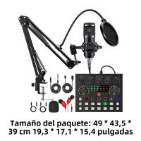 BM800 V8 Tarjeta De Sonido Profesional Micrófono De Condensador Para Karaoke Podcast Grabación De Voz En Directo Set De Micrófonos Con Tarjeta De Sonido Para Estudio De Grabación - details 8