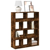 vidaXL Estantería de madera de ingeniería 100x33x125,5 cm en color Marrón roble/Roble ahumado/Negro y más | almacenamiento funcional diseño moderno para baño dormitorio sala - details 1