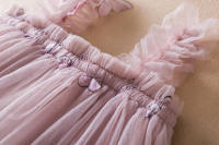 Vestido De Princesa Para Bebé Niña Verano 2024 Con Mariposa 3D Vestido De Cumpleaños De Tul Para Niñas Crianza Ropa Infantil 1-5Años - details 7