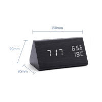 Reloj De Despertar Digital LED En Madera Con Control Por Sonido Y Luz USB/AAA Poderado Decoración De Mesa Para El Hogar Estilo Moderno Y Antiguo - details 7