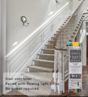 Tira De LED 24V Con Sensor De Movimiento PIR Y Controlador De Carril Para Efecto Pursuit WS2811 2 En 1 Flujo De Agua 10M - details 5