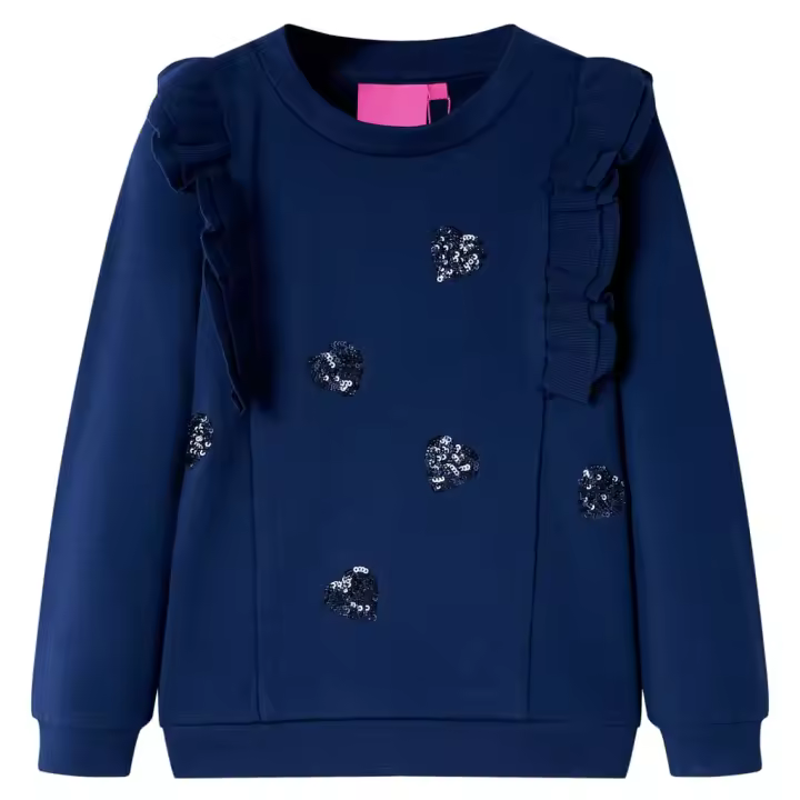 Sudadera infantil azul marino 92 - 1