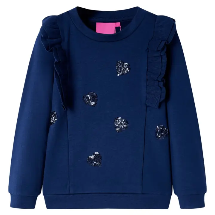 Sudadera infantil azul marino 92 - 1