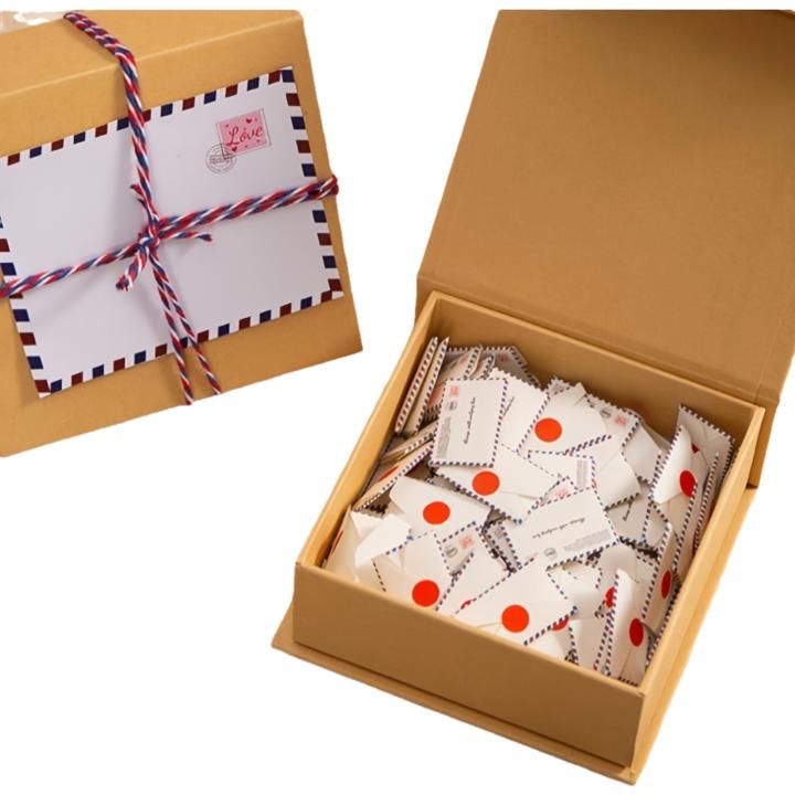 Juego De 52 Letras De Amor Envolventes Mini Para Bodas Y Día De San Valentín Material Papel Ordinario Sin Químicos De Alta Preocupación