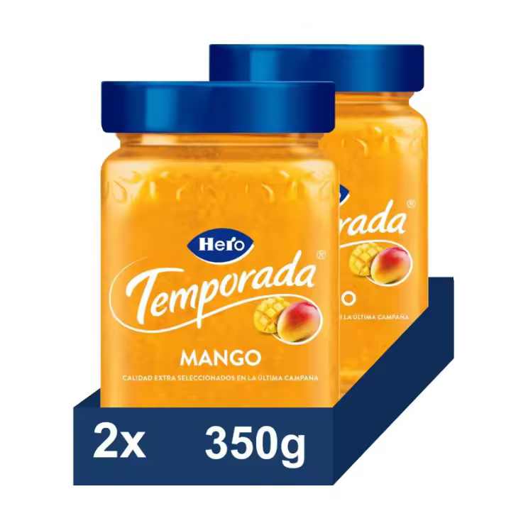 HERO Mermelada temporada Mango pack 2x350g - 1