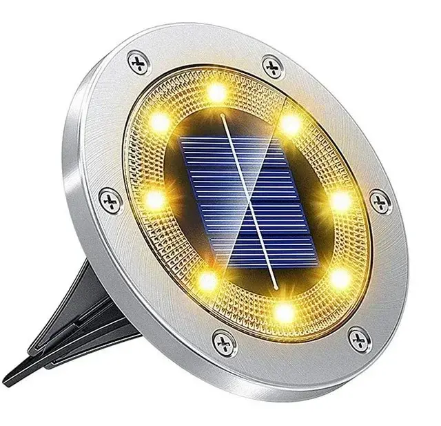 Luces De Camino Solar Impermeables Para Jardín Patio Escenario Exterior Con Auto Encendido Apagado Instalación Self-Contained ABS LED Bulbs Art Deco Estilo Garantía De 2 Años - 1