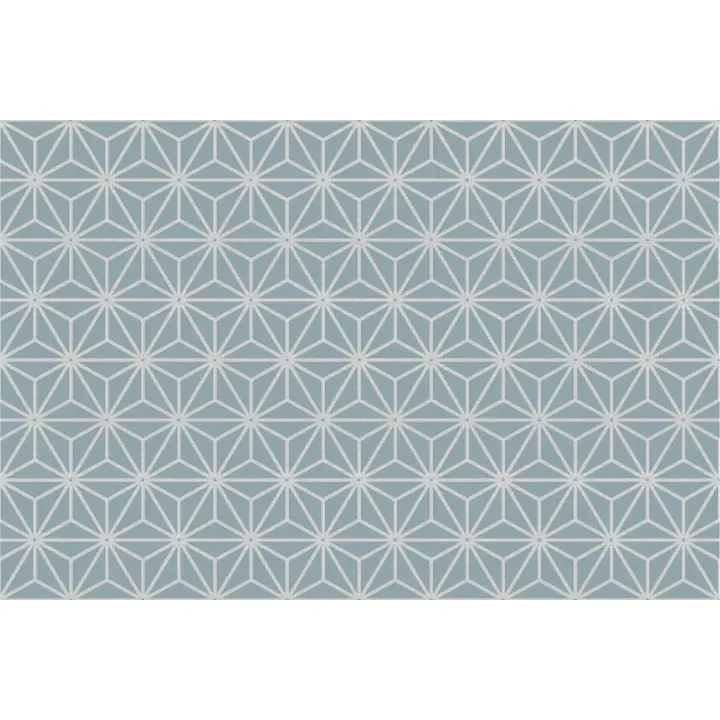 VINILKO, Alfombra de vinilo Edelweiss trama azul 100x150 cm - 1
