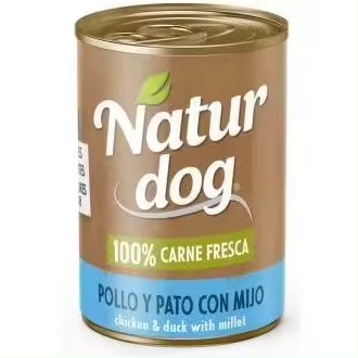 Naturdog Wet Light Pollo y Pato con Mijo  Comida Húmeda para Perros - 1