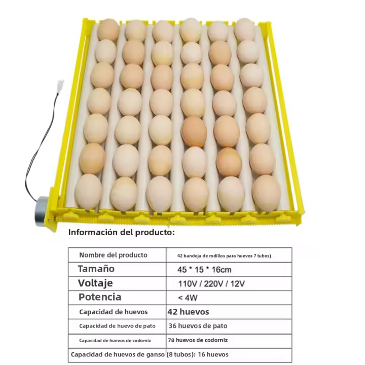 Soporte De Incubación De Huevos Automático Giratorio 360° Para Pollos Accesorio De Incubación De Patrón 220V Para Pájaros Y Gallos - 1