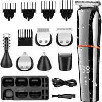Kemei 5898 Trimmer De Pelo Multifuncional 11 En 1 Para Hombres Corte De Barba Y Cuerpo Recargable Ajuste De Longitud Cuchilla De Titanio - details 2