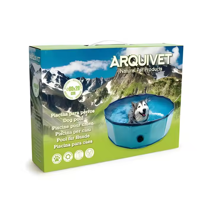 Piscina para Perros Dog Pool Fácil de Montar PVC Fondo antideslizante - 120x30 cm - 1