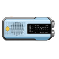 Radio De Mano Con Energía Solar Emergencia AM/FM/NOAA Linterna LED De Lectura SOS Alarme 2000mAh Recargable Portátil - details 9