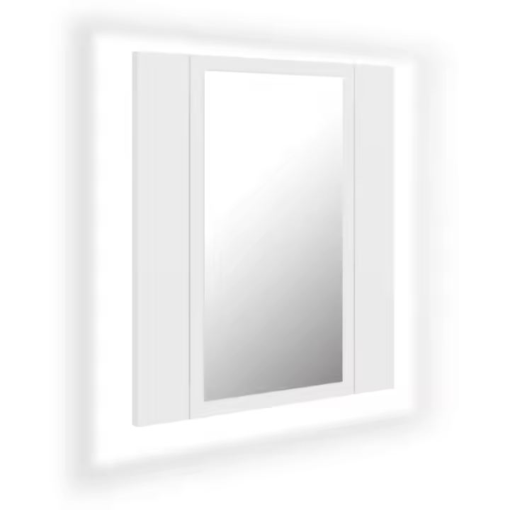 Espejo de baño con Luz LED acrílico Blanco 40x12x45 cm - 1