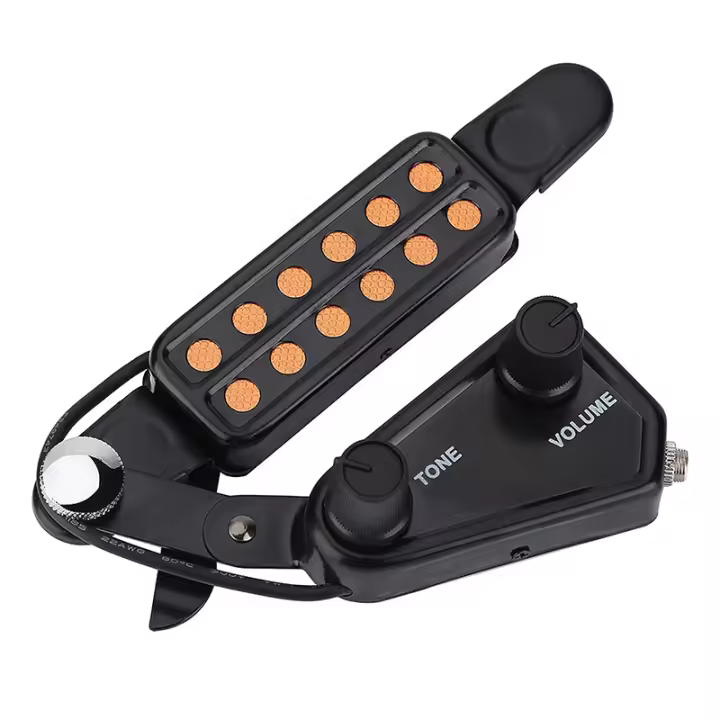 Transductor De Guitarra Acústica Con Control De Volumen Y Tono 12 Agujeros Sonido Para Guitarra Acústica Clásica - 1
