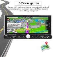 Reproductor Multimedia Inteligente Para Coche Universal 1Din Pantalla Táctil De 6.9'' Con Wireless Carplay Android Auto Navegación GPS Wifi FM Estéreo 2G RAM 64G ROM Soporte Para Control De Volante - details 3