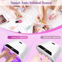 Lámpara LED UV Para Uñas 320W Con Dos Pantallas LCD Secado De Esmalte De Uñas Y Gel Para Manicura En Salón De Belleza Herramientas De Uñas - details 1