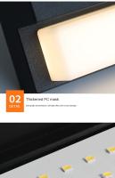 Lámpara De Pared Solar LED Para Jardín Exterior IP65 Impermeable Con Sensor De Movimiento Decoración Para Balcón Y Jardín Moderna - details 13