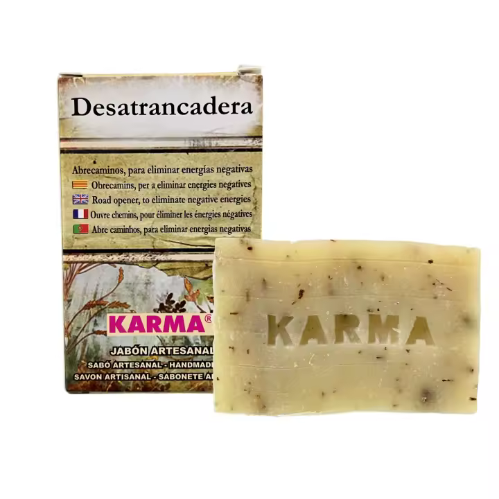 Jabón Artesano de Desatrancadera KARMA para Abrir Caminos y Eliminar Energías Negativas (100g) - 1