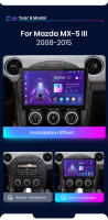 Junsun Radio Coche Mazda MX-5 MX5 III 3 NC 2008 2009 2010 2011 2012 2013 2014 2015 AI Voice 2 din Pantalla Coche Android Auto Multimedia Navegación GPS Auto radio - details 2