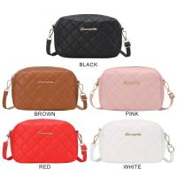 Bolso De Hombro Para Mujer En PU De Lujo Con Bordado De Lingge Negro Bolso Bandolera Pequeño Bolsa De Almacenamiento Moda - details 1