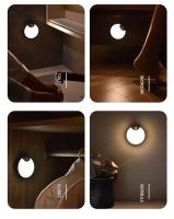 Lámpara LED De Sensor De Movimiento Recargable Magnética Redonda Para Armario Pasillo Cocina Dormitorio Escaleras Luz De Emergencia Nocturna - details 5