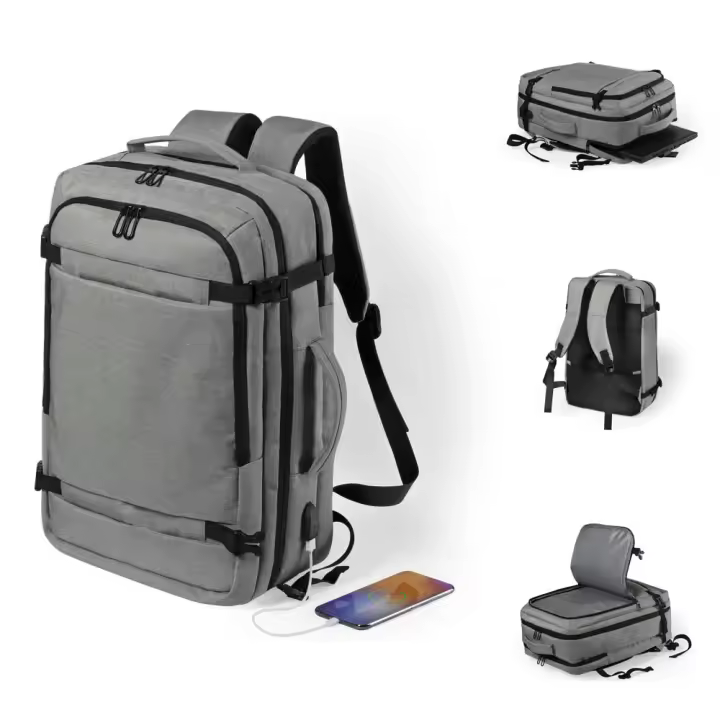Mochila de Viaje Cabina 27 x 45 x 20 cm Urbana con Bolsillo Antirrobo y Conexión USB maleta summer days - 1