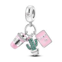 Colgante De Torre De Viaje Con Encanto De Gato Para Mujer Joyería Original De Pulsera Y Collar Plata Esmaltada 100% 2023 - details 111
