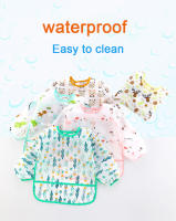 Babero De Silicona Para Bebé Caoon Impermeable Y Libre De BPA Con Manga Larga Estilo Animal Impresión Para Niños De 0 a 6 Años - details 4