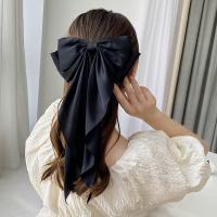 Pinza Para El Cabello De Estilo Coreano Para Mujeres Roja Con Lazo Y Abanico De Cinta Larga Accesorios De Cabello De Tela Cute/románticos - details 6