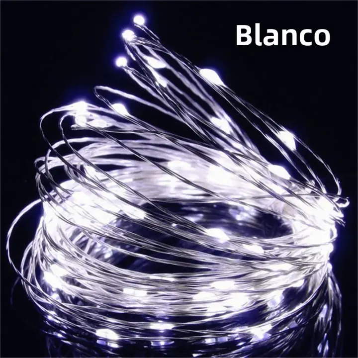 Luz De Hada LED USB Con Cable De Cobre 20M 200LED Para Decoración De Árbol De Navidad Boda Y Fiesta Lámpara De Garlanda Exterior - 1