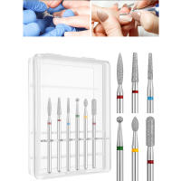 Set De 6 Piezas De Cuchillas De Perforación Para Uñas Con Bit De Diamante Para Taladro 3/32 Herramientas De Arte De Uñas - details 1