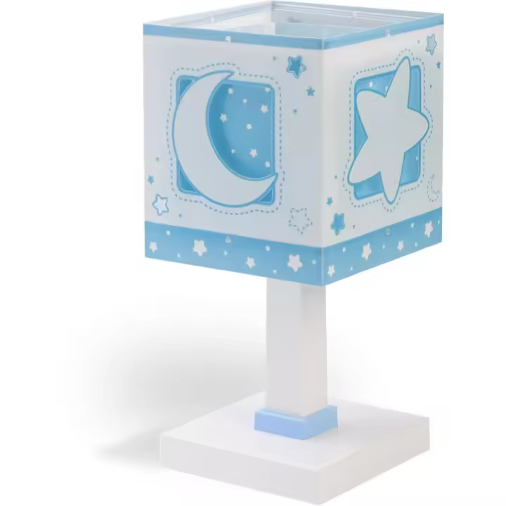 Lámpara de mesita infantil Moonlight Luna y Estrellas azul - 1