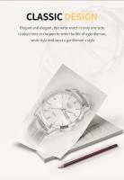 Reloj De Pulsera De Cuarzo LIGE Para Hombre Lujo Moda Casual Simple Correa De Cuero Resistente Al Agua Con Fecha Y Semana - details 1