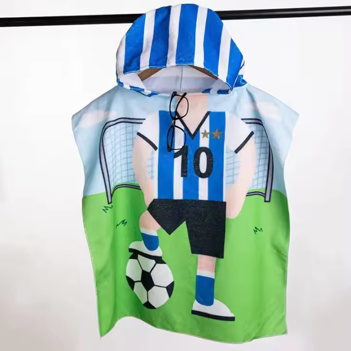 Albornoz con estampado de Dibujos animados para Bebé, toalla de Playa de Unicornio para Niña, Toalla de Baño de Dinosaur Tiburón para Niño, Capa con capucha, toalla, artículo de baño para niños - 1